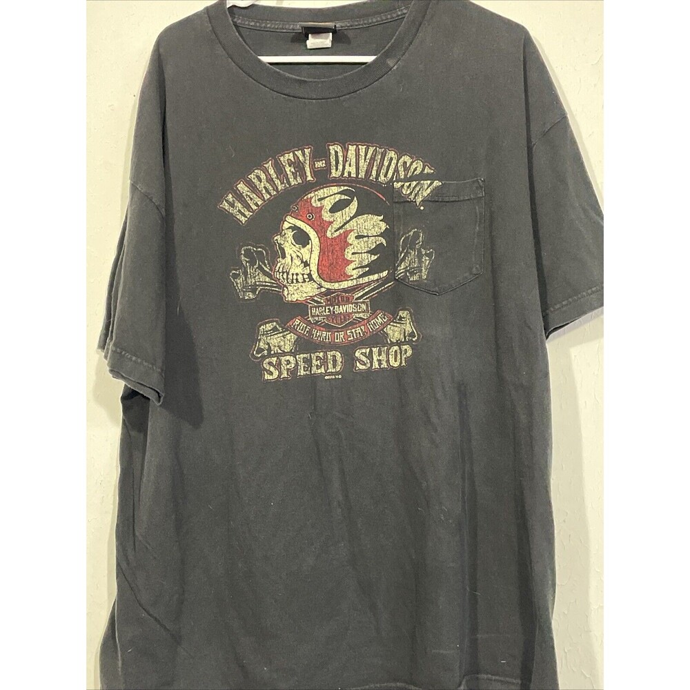 Harley Davidson Black Cozumel Mexico “Speed Shop” Size 2XL